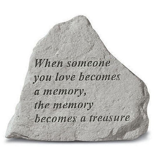 When Someone You Love Becomes Memorial Garden Stone