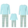 thumbnail image 6 of Caixia Men's Christmas Loungewear Pajamas, Beach Santa Print 2-Piece Top and Patterned Pants, Soft Polyester for Relaxed Holiday Lounging, 6 of 6