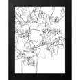 thumbnail image 2 of Vess, June Erica 19x24 Black Modern Framed Museum Art Print Titled - Contour Bouquet I, 2 of 5