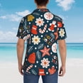 thumbnail image 3 of Lsque Holiday Christmas Cookies pattern Hawaiian Shirt for Men, Unisex Summer Beach Casual Short Sleeve Button Down Shirts-X-Large, 3 of 9