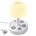 thumbnail image 2 of BotaniNest Functional Power Strip With Desk Lamp – USB Charging Ports Adjustable Night Light Surge Protector Charging Station For Home & Dorm Compact Design, 2 of 7