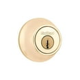 thumbnail image 3 of Kwikset Bright Brass Metal Deadbolt, 3 of 5