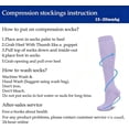 thumbnail image 6 of 3 Pairs Compression Socks for Women & Men, 15‑20 mmHg Knee‑High Athletic Socks, Performance Socks for Running, Cycling, Travel & Daily Wear, 6 of 7