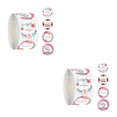 thumbnail image 4 of Ounissouiy Day Stickers Round Dia 3.8cm Seals Decor Party Envelope for Favor estilo C 2Conjunto, 4 of 6