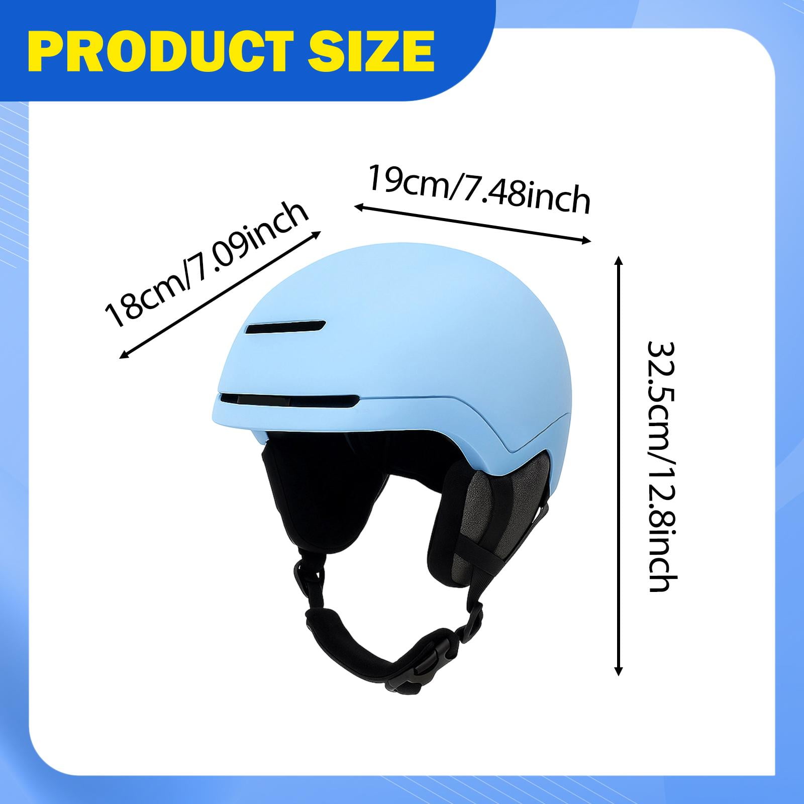 Ski Helmet Roller Skating Protective Gear Shock Absorbing Portable for Outdoor Climbing Biking Enthusiasts