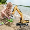 Tangnade Vehicle Toy Set, Engineering Tractor And Excavator Toy Set, Crane, Excavator