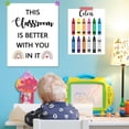 thumbnail image 5 of 1 Pc Welcome Posters for Classroom This Classroom Is Better with You in It Classroom Decorations Unframed Rainbow Motivational Sign for School College Classroom Decor 11x13.7 inch(28x35cm), 5 of 7