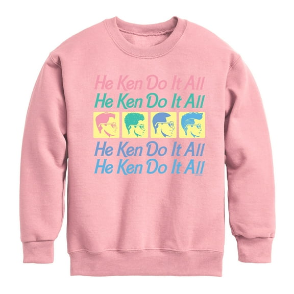 Barbie - He Ken Can Do It All - Toddler & Youth Crewneck Fleece Sweatshirt