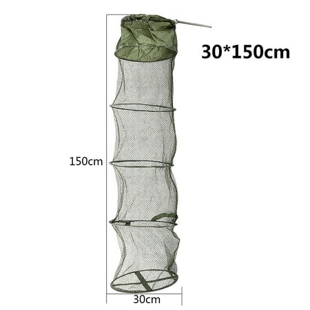 5 Layers Collapsible Fish Shrimp Minnow Fishing Bait Trap Dip Net Cage