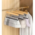 thumbnail image 6 of Closet Organizer With 10 Clips, Space Saving Hanging Closet Organizer,Legging Hangers For Closet, 360° Rotating Metal Clips For Socks/Panties/Pants, 6 of 6
