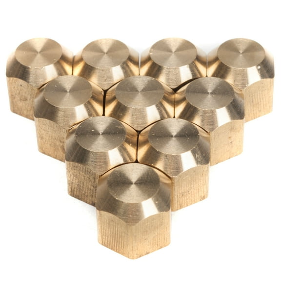 LTWFITTING Brass 3/8" OD Flare Cap, Brass Flare Tube Fitting(Pack of 10)