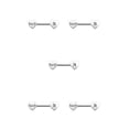 thumbnail image 3 of Guardurnaity Anillos para pezones Exquisito accesorio de joyería para mujer Adorno para el pecho Pequeños piercings en el cuerpo en forma de Plata Suce-le 5piezas, 3 of 6