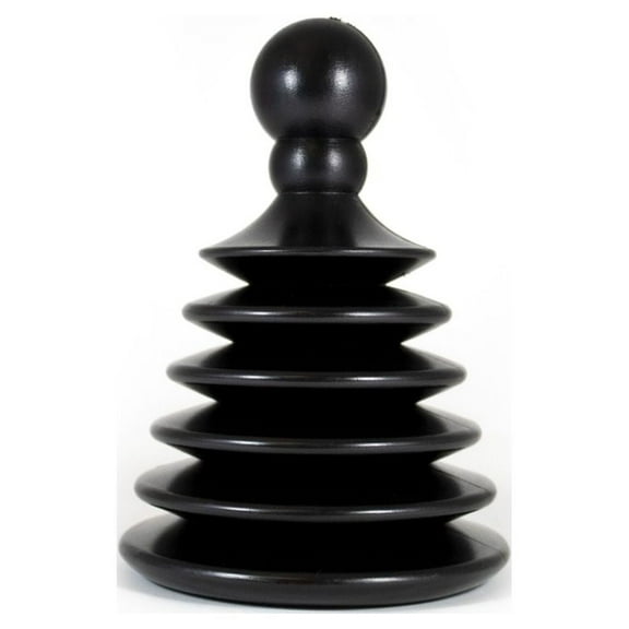 Master Plunger Mighty Tiny Plunger Designed for Bathroom/Kitchen Sinks, Perfect for RV’s. Unclogs Fast & Easy (Patent Pending) - Black