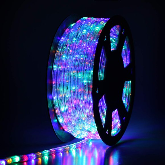 Luces LED tipo cuerda Buyagn, 30 m, impermeables, multicolores, para exteriores