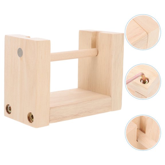 WESIEVYA 1 Set Sewing Thread Holder Wood Material Rotatable Design For Beginners And Amateurs Yarn Winder Holder