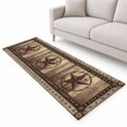 Primitive Country Throw Rugs Hallway Runner Rug 2.6x12ft, Western Farmhouse Non Slip Area Rugs for ...