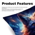 thumbnail image 2 of Starry Animals Velvet Throw Pillows Set of 2 - Decorative Pillows with Unique Patterns for Sofa Couch Bed - Pillow Covers - Available in 16x16, 18x18, 20x20 Inches, 2 of 6