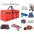 thumbnail image 5 of Zippered extra big storage bag travel, bed storage, university moving more and heavy type foldable transport bags (orange, 1 pack), 5 of 5