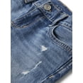 thumbnail image 2 of The Children's Place Girls Straight Fit Ripped Roll Cuff Jeans, Sizes 4-16, 2 of 3