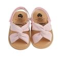 thumbnail image 4 of Fortune Summer Baby Girl Sandals Breathable Solid Color Soft Sole Shoes Prewalker, 4 of 9