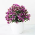 thumbnail image 6 of Yesbay Artificial Flowers Realistic Simulated Plastic Artificial Potted Flower for Home Decor Rose Red, 6 of 8