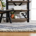 thumbnail image 4 of SAFAVIEH Marrakesh Naomi Southwestern Polyester Area Rug, Grey/Blue Rust, 5'3" x 7'6", 4 of 8