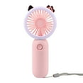 thumbnail image 3 of Cosmetic Fan with Light, Handheld Personal Fan, Usb Portable Charging, Night Light Feature, for Vanity, Workspace Desk, Bedside Table, Green Color, by FAJHHA, 3 of 7