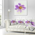 thumbnail image 3 of Designart Purple Flower with Large Petals - Flowers Throw Pillowwork - 18x18, 3 of 5