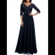 thumbnail image 1 of Vestido Formal para Mujer, Vestido de Madre de la Novia, 3/4, Vestido de Invitada de Boda, Vestido de Noche . Azul Profundo S, 1 of 6