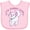 AD-Pink, variant on Inktastic I'm Purrdy Cute White Kitty Cat Boys or Girls Baby Bib
