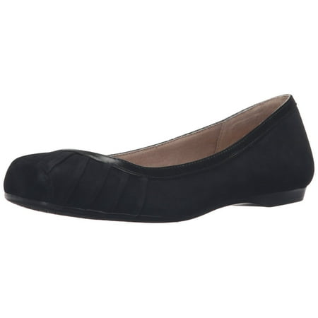 Jessica Simpson Womens Merlie Leather Square Toe Slide Flats