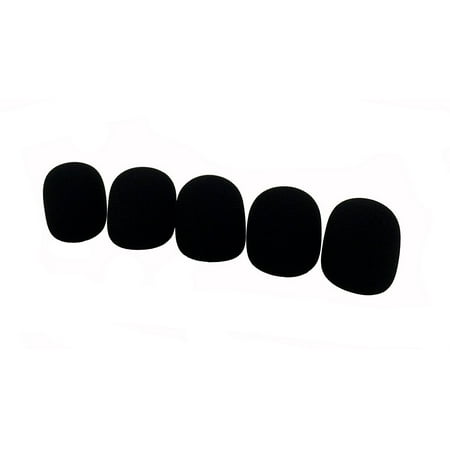 Tetra-Teknica DFFZ5P-BLK Ball Type Handheld Microphone Windscreen Color Black 5-Pack