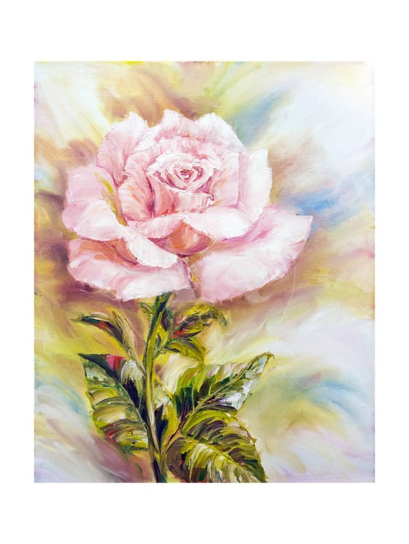 Beautiful Rose Oil Painting On Canvas Print Wall Art By Valenty Walmart Com Walmart Com