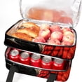 thumbnail image 5 of Parrot Double Layered Insulated Lunch Bag with Two Compartments - Large Capacity Hand Carry Meal Bag, 7.1x11.4x16.1 inches, 5 of 6
