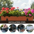 thumbnail image 3 of 2 Pcs Coat Hangers Wall Plant Deck Mount Planter Stand Outdoor Railing Floating Garden Shelf Cute Hooks Indoor Pots, 3 of 6