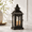 Black |||, variant on Lanterns Decorative Indoor & Outdoor Medium Hanging Home Decor Vintmetal Candle For Patio Wedding Party Beige With Copper Brush