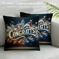 thumbnail image 3 of Class Throw Pillow Cover, uation Cushion Case Decoration for Sofa Couch, 3 of 5