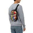 thumbnail image 7 of Lsque Mario Pattern Chest Package – Foldable Waterproof Chest Bag with Adjustable Shoulder Strap, Double Zipper Compartments & D-Buckle Design, 7 of 7