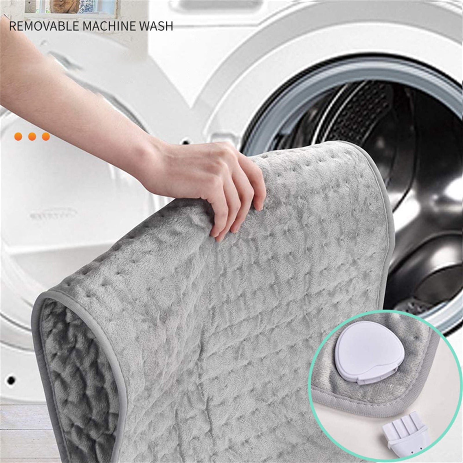 Extra Large Heating Pad for Back Shoulder Neck and Knee with 6 Fast Heating Settings Moist and Dry Heat Options Auto Shut Off and Machine Washable Design