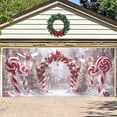 thumbnail image 5 of Large 7x16 Ft Merry Christmas Santa Holiday Party Photography Background Garage Door Banner, 5 of 5