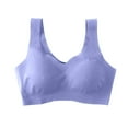 thumbnail image 4 of Brasier Mujer Sujetador Inalámbrico Acolchado Suave sin Costuras de Tela de Mantequilla: Cómodo Estilo de Camiseta Deportiva y para Dormir con Diseño En La Espalda Mediana, 4 of 4