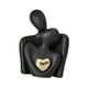 thumbnail image 2 of Estatua de pareja, estatua artística, decoración del hogar, regalo romántico, escultura abstracta moderna para Negro, 2 of 9
