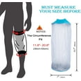 thumbnail image 4 of Asunby Soft Knee Cast Cover for Shower - Reusable Bandage Protector for Knee Surgery, Wounds & Burns - Fits 11.8" to 20.8" Circumference, 4 of 9