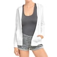 thumbnail image 3 of 2 Packs of TheLovely Women's Lightweight Cotton Blend Long Sleeve Zip Up Thin Hoodie Jacket, 3 of 4