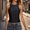 Black, variant on Tank Tops for Women 2026 Fashion Solid Color Crew Neck Basic Tight T Shirts Casual Slim Fit Sleeveless Standard Straps Tunic Tops