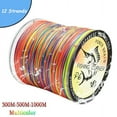 thumbnail image 2 of 12 Strands Braided Fishing Line 300mm 500m PE Multifilament Multicolor Line Super Strong Japan Fish Line Saltwater Fishing Wire 12Strands1000m Multi 2-0.245mm-40LB, 2 of 6