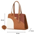thumbnail image 3 of Bolso de mujer FANA Aleyna Color Blanco / Camel Premium M3803!!!, 3 of 3