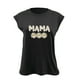 thumbnail image 3 of Gibobby Camiseta sin mangas para mujer, de girasoles, sin mangas, suelta, informal, blusa(Negro,G), 3 of 4