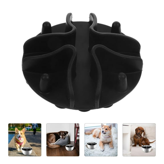 NIAIZEK Black Slow Feeder Dog Bowl Insert with Rounded Edges for and Healthy Pet Feeding, and