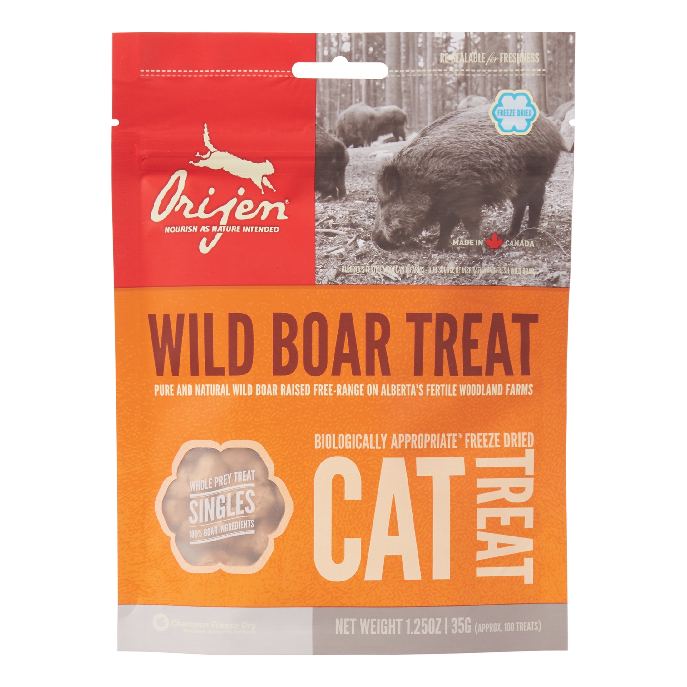 Orijen GrainFree Wild Boar Freeze Dried Cat Treats, 1.25 oz Walmart